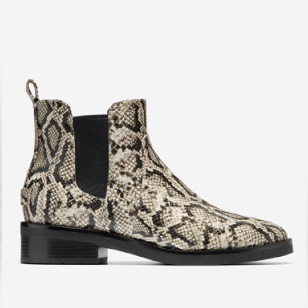NWT Cole Haan Women’s Nora Ankle Boots Booties Snake Print 8 *Waterproof